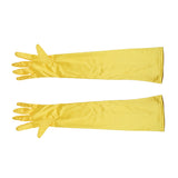 Maxbell Women Ladies Fashionable Opera Evening Wedding Bridal Prom Party Long Satin Gloves 1 Pair Yellow