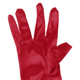 Maxbell Women Ladies Fashionable Opera Evening Wedding Bridal Prom Party Long Satin Gloves 1 Pair Red