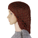 Maxbell 1x Women Soft Rayon Snood Hair Net Fashion Crochet Hairnet Cap Brown