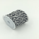 Maxbell 10M Roll Of Paper Rope Cord String For Craft Wrapping Gifts Package Decoration Decor Black White