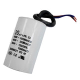 Maxbell CBB60 AC 50V 20uF Cylinder Shaped Motor Drive Capacitor Capacitance White