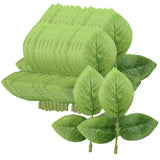 Maxbell 50 Pieces Silk Artificial Foliage Leaves for Wedding Bouquet Decoration DIY Wreath