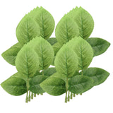 Maxbell 50 Pieces Silk Artificial Foliage Leaves for Wedding Bouquet Decoration DIY Wreath