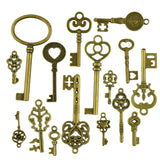 Maxbell 50 Pieces Mixed Pattern Key Pendants DIY Charms Jewelry DIY Making Findings Crafts