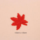 Maxbell 10 Pieces Mixed Embroidered Sew Iron on Patch Badge Maple Leaf Bag Hat Dress Applique DIY 4.8x4.8cm