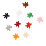 Maxbell 10 Pieces Mixed Embroidered Sew Iron on Patch Badge Maple Leaf Bag Hat Dress Applique DIY 4.8x4.8cm