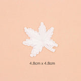 Maxbell 10 Pieces Mixed Embroidered Sew Iron on Patch Badge Maple Leaf Bag Hat Dress Applique DIY 4.8x4.8cm