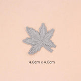 Maxbell 10 Pieces Mixed Embroidered Sew Iron on Patch Badge Maple Leaf Bag Hat Dress Applique DIY 4.8x4.8cm