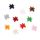 Maxbell 10 Pieces Mixed Embroidered Sew Iron on Patch Badge Maple Leaf Bag Hat Dress Applique DIY 4.8x4.8cm