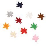 Maxbell 10 Pieces Mixed Embroidered Sew Iron on Patch Badge Maple Leaf Bag Hat Dress Applique DIY 4.8x4.8cm