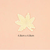 Maxbell 10 Pieces Mixed Embroidered Sew Iron on Patch Badge Maple Leaf Bag Hat Dress Applique DIY 4.8x4.8cm