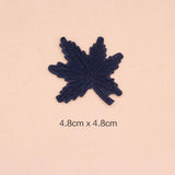 Maxbell 10 Pieces Mixed Embroidered Sew Iron on Patch Badge Maple Leaf Bag Hat Dress Applique DIY 4.8x4.8cm