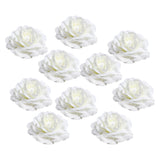 Maxbell 10 Piece Artificial Silk Flower Heads For Wedding Decoration DIY Flower Balls DIY Crafts Supplies 9cm