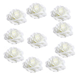 Maxbell 10 Piece Artificial Silk Flower Heads For Wedding Decoration DIY Flower Balls DIY Crafts Supplies 9cm