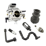 Maxbell Carburetor with Fuel Line Filter Spark Plug Kit for STIHL MS660 Chainsaws