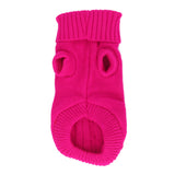 Maxbell Fashionable Soft Smooth Comfortable Warm Polyester Cotton Fabric Dog Cat Pet Knitted Sweater Rose Red 12#