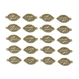 Maxbell 20pcs Antique Bronze Leaf Alloy Jewelry Making  Charms Pendant