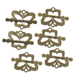 Maxbell 6 Sets Antique Bronze Butterfly Shape Toggle Clasps Jewelry Findings