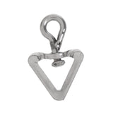 Maxbell 10pcs Strong Power Triangle Swivel Terminal Tackle Solid Ring Fishing Swivels Connector