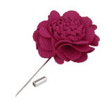 Maxbell Handmade Men Flower Brooch Pin Lapel Boutonniere Stick T-Shirt Decor Rose