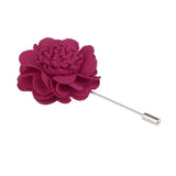 Maxbell Handmade Men Flower Brooch Pin Lapel Boutonniere Stick T-Shirt Decor Rose