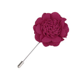 Maxbell Handmade Men Flower Brooch Pin Lapel Boutonniere Stick T-Shirt Decor Rose