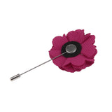 Maxbell Handmade Men Flower Brooch Pin Lapel Boutonniere Stick T-Shirt Decor Rose