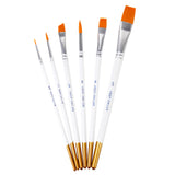 Maxbell Professional 6 Art Paint Brushes Set Acrylic Oil Watercolors Artist Painting Assorted Size