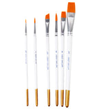 Maxbell Professional 6 Art Paint Brushes Set Acrylic Oil Watercolors Artist Painting Assorted Size