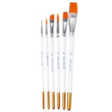 Maxbell Professional 6 Art Paint Brushes Set Acrylic Oil Watercolors Artist Painting Assorted Size