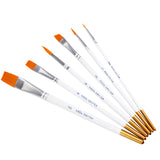 Maxbell Professional 6 Art Paint Brushes Set Acrylic Oil Watercolors Artist Painting Assorted Size