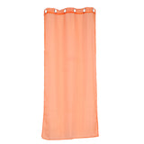 Maxbell Elegant Eyelet Curtain Dapes Solid Window Panel Room Door Office Living Room Decor Orange