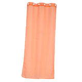 Maxbell Elegant Eyelet Curtain Dapes Solid Window Panel Room Door Office Living Room Decor Orange