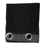 Maxbell Elegant Eyelet Curtain Dapes Solid Window Panel Room Door Office Living Room Decor Black