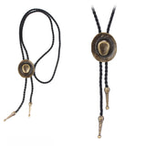 Maxbell Bolo Tie Bronze Bolo Tips Kit Cowboy Hat Cap Necklace Indian Accessory