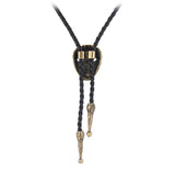 Maxbell Western Cowboy Mask Bolo Ties Rodeo Dance Aztec Necktie Shoestring Bola Tie