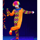 Maxbell Clown Costume Masquerade Carnival Halloween Fancy Dress Up Party Mens Suit