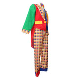 Maxbell Halloween Masquerade Clown Costume Tops Coat Pant Hat Set Mens Fancy Dress