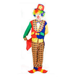 Maxbell Halloween Masquerade Clown Costume Tops Coat Pant Hat Set Mens Fancy Dress