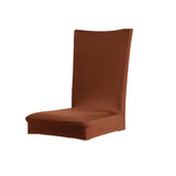 Maxbell Solid Color Polyester Spandex Dining Stool Chair Cover Slipcover Home Offcie Wedding Party Chair Cover Coffee