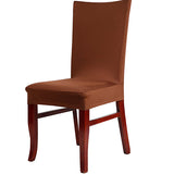 Maxbell Solid Color Polyester Spandex Dining Stool Chair Cover Slipcover Home Offcie Wedding Party Chair Cover Coffee