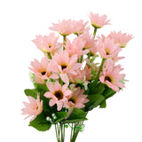 Maxbell 1 Bunch Fake Daisy Artificial Flower Plant Bouquet Home Office Decor - Pink