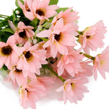 Maxbell 1 Bunch Fake Daisy Artificial Flower Plant Bouquet Home Office Decor - Pink