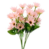 Maxbell 1 Bunch Fake Daisy Artificial Flower Plant Bouquet Home Office Decor - Pink