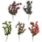 Maxbell Bunch Silk Hanging Plants Artificial Lily Flower Garland Home Wedding Party Hotel Coffee Shop Floral Decor Blue