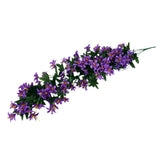 Maxbell Bunch Silk Hanging Plants Artificial Lily Flower Garland Home Wedding Party Hotel Coffee Shop Floral Decor Blue