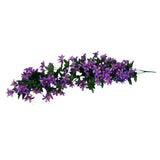 Maxbell Bunch Silk Hanging Plants Artificial Lily Flower Garland Home Wedding Party Hotel Coffee Shop Floral Decor Blue