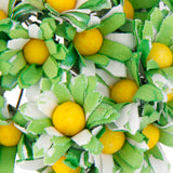 Maxbell Pack of 100pcs Artificial Flower Heads Daisy Wedding Party DIY Hair Clip Brooch Craft Green