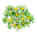 Maxbell Pack of 100pcs Artificial Flower Heads Daisy Wedding Party DIY Hair Clip Brooch Craft Green