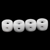 Maxbell 4Pcs/Set 16mm Foosball Fussball Table Rod Bumpers Buffer For Table Soccer Football White